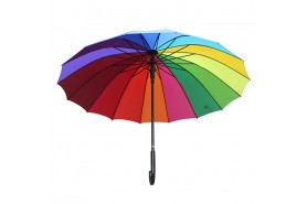 直杆伞-江门市千千伞业有限公司-23寸直杆彩虹伞